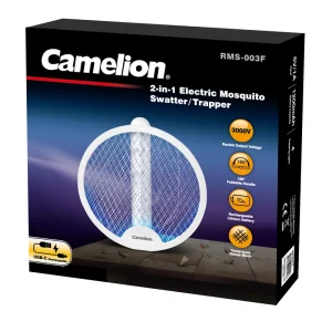 RMS-003F Camelion 2-in-1 Electric Mosquito Swatter/Trapper